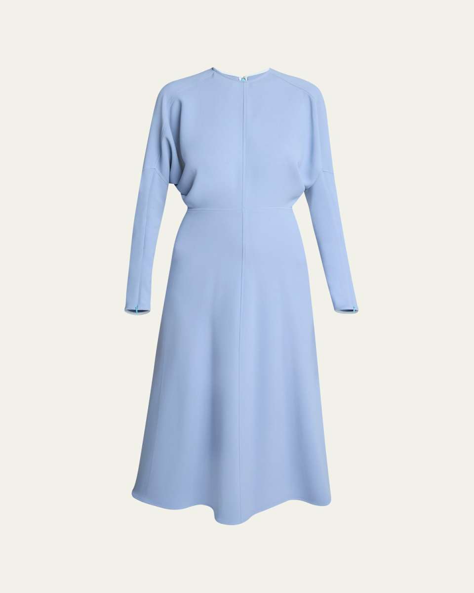 Classic Dolman Sleeve Midi Dress